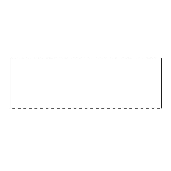 Nevs Intravenous Bag Label, Thermal Perfcut 1"x3" White w/ blk bar, 3" Core PDTBB-133 - main